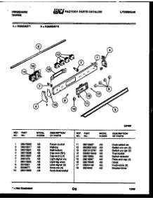 03 - Control Panel parts for Frigidaire Range RG533MDW2 from AppliancePartsPros.com