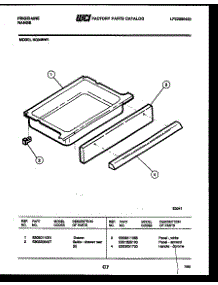 07 - Drawer Parts parts for Frigidaire Range RG34NL1 from AppliancePartsPros.com