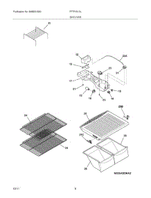 07 - Shelves parts for Frigidaire Refrigerator FFTR1513LQ3 from AppliancePartsPros.com
