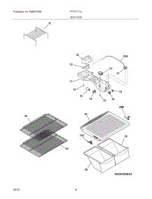 07 - Shelves parts for Frigidaire Refrigerator FFTR1713LQ1 from AppliancePartsPros.com