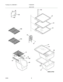 09 - Shelves parts for Frigidaire Refrigerator FLS26Z2GKB1 from AppliancePartsPros.com
