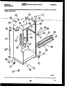 03 - Cabinet Parts parts for Frigidaire Refrigerator FPCE21TFW3 from AppliancePartsPros.com