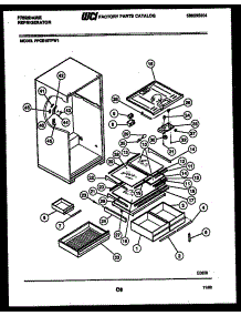 04 - Shelves And Supports parts for Frigidaire Refrigerator FPCE19TFA1 from AppliancePartsPros.com