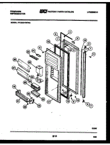 03 - Refrigerator Door Parts parts for Frigidaire Refrigerator FPCE22VWFW3 from AppliancePartsPros.com