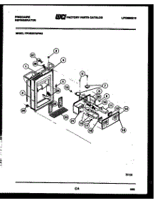 07 - Ice Door, Dispenser And Water Tanks parts for Frigidaire Refrigerator FPCE22VWFW3 from AppliancePartsPros.com