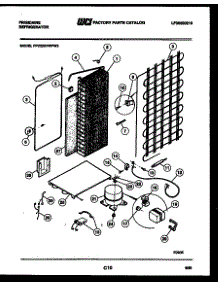 10 - System And Automatic Defrost Parts parts for Frigidaire Refrigerator FPCE22VWFW3 from AppliancePartsPros.com