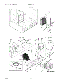 13 - System parts for Frigidaire Refrigerator FGHC2334KP1 from AppliancePartsPros.com