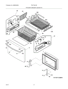 03 - Freezer Drawer, Baskets parts for Frigidaire Refrigerator FGHF2344ME0 from AppliancePartsPros.com