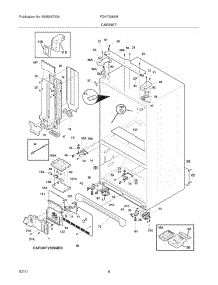 07 - Cabinet parts for Frigidaire Refrigerator FGHF2369ME0 from AppliancePartsPros.com
