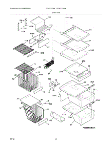 09 - Shelves parts for Frigidaire Refrigerator FGHC2334KP2 from AppliancePartsPros.com