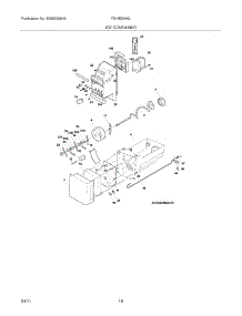 15 - Ice Container parts for Frigidaire Refrigerator FGHB2846LF5 from AppliancePartsPros.com