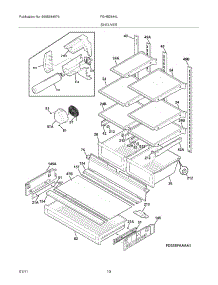 09 - Shelves parts for Frigidaire Refrigerator FGHB2844LP5 from AppliancePartsPros.com