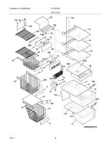 09 - Shelves parts for Frigidaire Refrigerator FGHC2378LE3 from AppliancePartsPros.com
