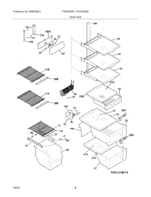 09 - Shelves parts for Frigidaire Refrigerator FGHS2355KE1 from AppliancePartsPros.com