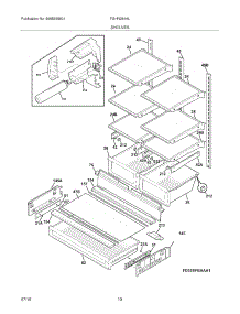 09 - Shelves parts for Frigidaire Refrigerator FGHN2844LM0 from AppliancePartsPros.com