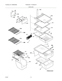 09 - Shelves parts for Frigidaire Refrigerator FGHS2334KQ4 from AppliancePartsPros.com