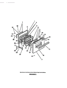 09 - Oven Door Panels parts for Frigidaire Range RGS35CL1 from AppliancePartsPros.com