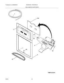 15 - Ice & Water Dispenser parts for Frigidaire Refrigerator BGHS2644KF2 from AppliancePartsPros.com