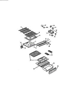 04 - Shelves, Controls, Divider, Mullion parts for Frigidaire Refrigerator ATL152HK0 from AppliancePartsPros.com