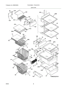 09 - Shelves parts for Frigidaire Refrigerator FGHC2379KP1 from AppliancePartsPros.com