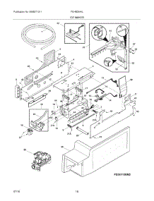 17 - Ice Maker parts for Frigidaire Refrigerator FGHB2844LF1 from AppliancePartsPros.com