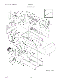 17 - Ice Container parts for Frigidaire Refrigerator FGHC2342LF1 from AppliancePartsPros.com