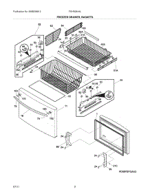 03 - Freezer Drawer - Basket parts for Frigidaire Refrigerator FGHN2844LM3 from AppliancePartsPros.com
