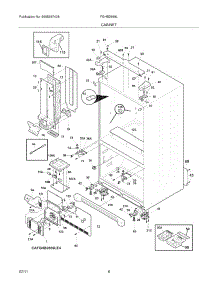 07 - Cabinet parts for Frigidaire Refrigerator FGHB2869LP4 from AppliancePartsPros.com