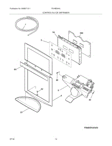 13 - Controls & Ice Dispenser parts for Frigidaire Refrigerator FGHB2844LP1 from AppliancePartsPros.com