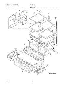 09 - Shelves parts for Frigidaire Refrigerator FGHN2844LM3 from AppliancePartsPros.com