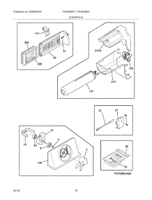 11 - Controls parts for Frigidaire Refrigerator FGHS2355KP4 from AppliancePartsPros.com