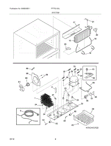 10 - Wiring Schematic parts for Frigidaire Refrigerator FFTR2126LK1 from AppliancePartsPros.com