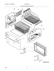 03 - Freezer Drawer - Basket parts for Frigidaire Refrigerator FGHB2844LF3 from AppliancePartsPros.com