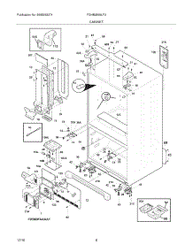 07 - Cabinet parts for Frigidaire Refrigerator FGHB2869LF3 from AppliancePartsPros.com