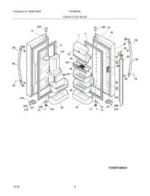 05 - Fresh Food Door parts for Frigidaire Refrigerator FGHB2869LE2 from AppliancePartsPros.com