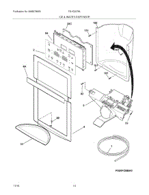 15 - Ice & Water Dispenser parts for Frigidaire Refrigerator FGHC2378LP1 from AppliancePartsPros.com