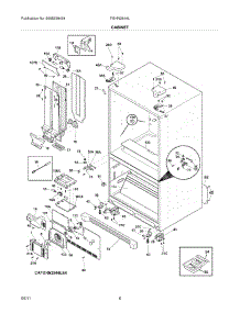 07 - Cabinet parts for Frigidaire Refrigerator FGHN2844LE4 from AppliancePartsPros.com
