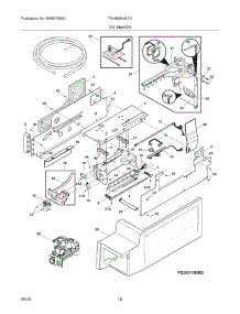 17 - Ice Maker parts for Frigidaire Refrigerator FGHB2844LF3 from AppliancePartsPros.com