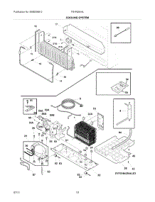 11 - System parts for Frigidaire Refrigerator FGHN2844LE3 from AppliancePartsPros.com