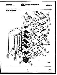05 - Shelves And Supports parts for Frigidaire Refrigerator FPCE24VFW0 from AppliancePartsPros.com