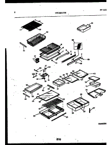 05 - Shelves And Supports parts for Frigidaire Refrigerator FPCEB21TISB0 from AppliancePartsPros.com
