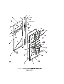 04 - Food And Freezer Doors parts for Frigidaire Refrigerator FPCI21TCH0 from AppliancePartsPros.com