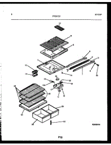 05 - Shelves And Supports parts for Frigidaire Refrigerator FPD17TFH1 from AppliancePartsPros.com