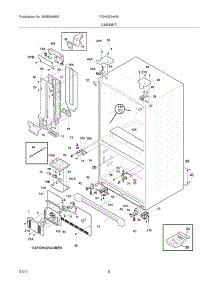 07 - Cabinet parts for Frigidaire Refrigerator FGHG2344MP0 from AppliancePartsPros.com