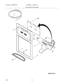 15 - Ice & Water Dispenser parts for Frigidaire Refrigerator FGHS2334KE2 from AppliancePartsPros.com