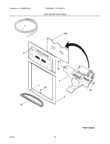 15 - Ice & Water Dispenser parts for Frigidaire Refrigerator FGHS2634KP2 from AppliancePartsPros.com