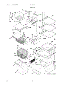 09 - Shelves parts for Frigidaire Refrigerator FGHS2669KP4 from AppliancePartsPros.com