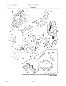 19 - Ice Maker parts for Frigidaire Refrigerator FGHS2679KP0 from AppliancePartsPros.com