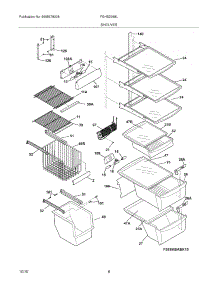 09 - Shelves parts for Frigidaire Refrigerator FGHS2368LP1 from AppliancePartsPros.com