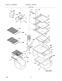 09 - Shelves parts for Frigidaire Refrigerator FGHS2665KF1 from AppliancePartsPros.com